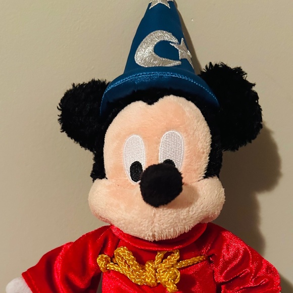 Authentic Original Disney Parks Fantasia MIckey Mouse Sorcerer Plush (Small “14) - Picture 5 of 6